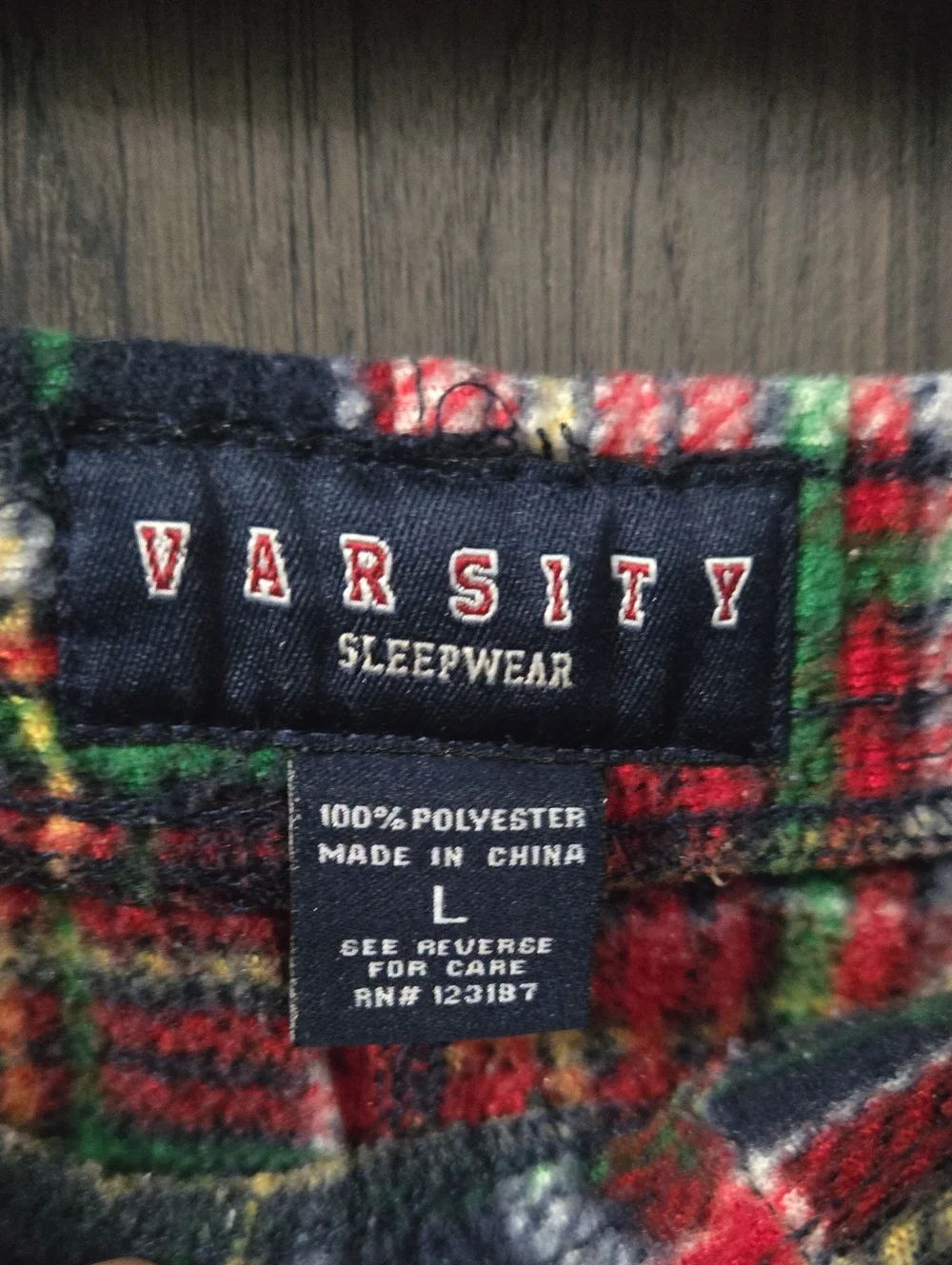 Varsity Sleepwear Plaid Pajama Pants